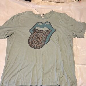 Bella Canvas Light Green Graphic Tee